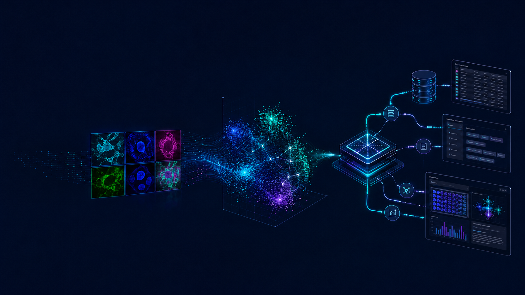 CHROMA 1 transforms multichannel Cell Painting images into biological representations that scientific AI agents can use across connected screening systems.