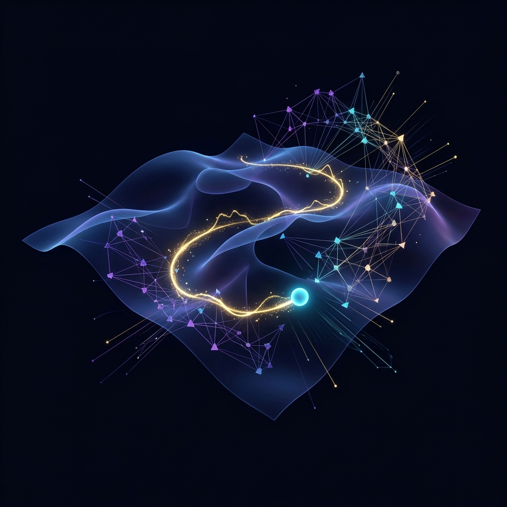 Geometric deep learning on a spatiotemporal manifold of molecular motion