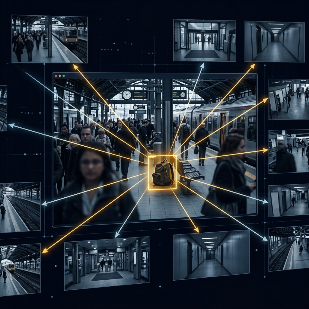 AI-powered threat detection across a multi-camera surveillance network